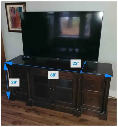 Solid Oak TV Cabinet, View more