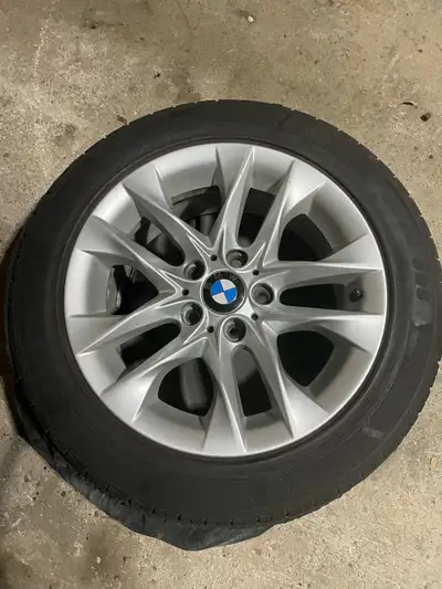 Rims and tires came off a 2015 BMW X1 28i. Sold car and want to get ride of them. 5.120 with 72.6 mm...