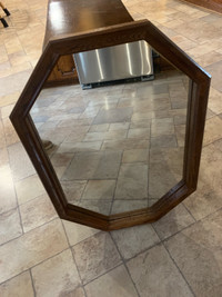 Wood Frame Mirror - Octagon