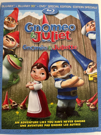 Gnomeo & Juliet 3D Blu-ray & Blu-ray & DVD 10$