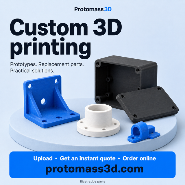 Custom 3D Printing Toronto | Instant Online Quote | Protomass3D