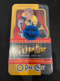 2007-08 OPC Hockey unopened tin and blaster box