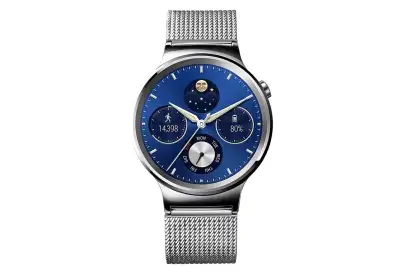 Best looking classy Android Wear smartwatch to date model:W1 Silver Leather band (STILL AVAILABLE) M...