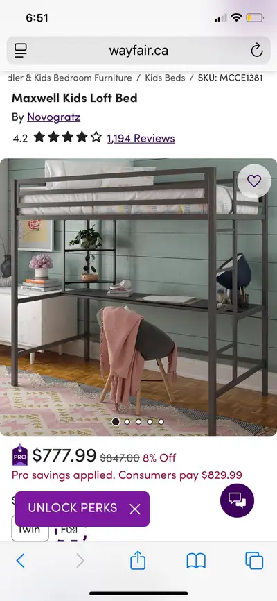 Hard to find a full size loft bed for children with a high weight capacity to accommodate a mattress...