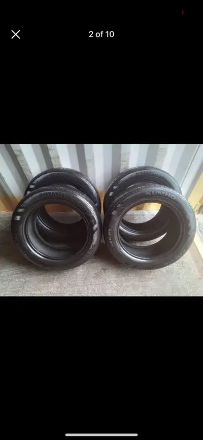 Set of 4 KUMHO all season tires (205 55 16) LIKE NEW Serious buyers only