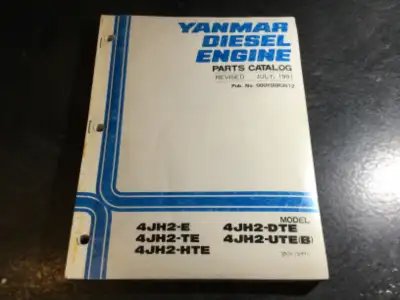 Yanmar 4JH2-E, 4JH2-TE, 4JH2-HTE, 4JH2-DTE and 4JH2-UTE (B) Diesel Engine Parts Catalog Yanmar part...
