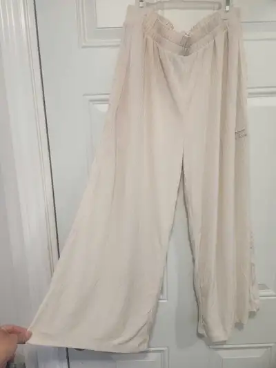 Adidas linen pants Size M, View more