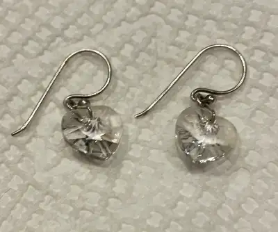 Clear crystal earrings, View more