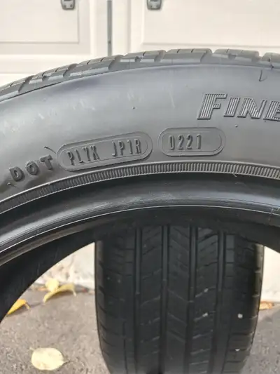2 tires GOODYEAR 215/50/R18 all season. $200 OBO. ASSURANCE. 7mm tread on tires in excellent conditi...