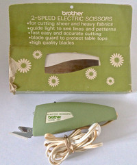 Vintage circa 1960. Ciseau électrique 2 vitesses BROTHER