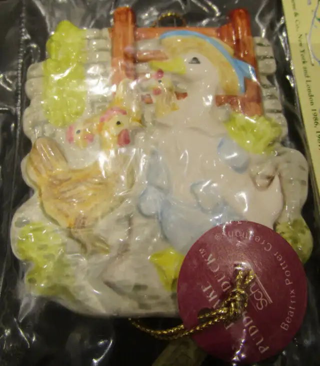 3 SCHMID BEATRIX POTTER ORNAMENTS WITH CORD, MINT CONDITION63240706078721123