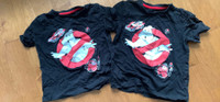 2 - GHOSTBUSTERS SIZE 4/5 & 6 SHORT SLEEVE T-SHIRTS