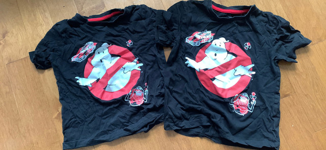 2 - GHOSTBUSTERS SIZE 4/5 & 6 SHORT SLEEVE T-SHIRTS in Clothing - 4T in Peterborough