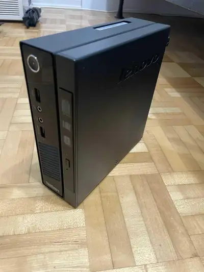 Lenovo ThinkCentre 7in. x 7in. mini computer + keyboard + mouse, View more