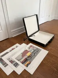 Premium art portfolio hard briefcase 17x22 