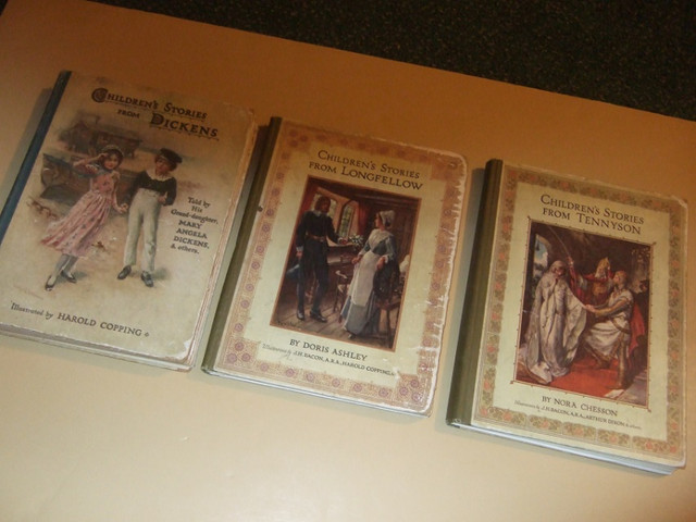 Children's stories Dickens Tennyson Longfellow 1910 colour illos in Children & Young Adult in Oakville / Halton Region