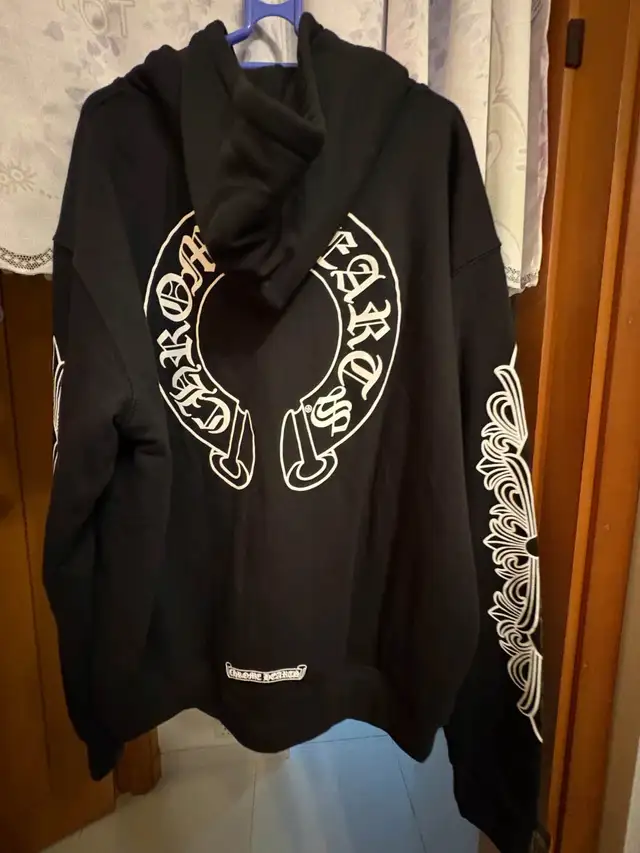 Chrome Hearts Black Zip Up  Hoodie – Size M in Men's in Laval / North Shore - Image 3