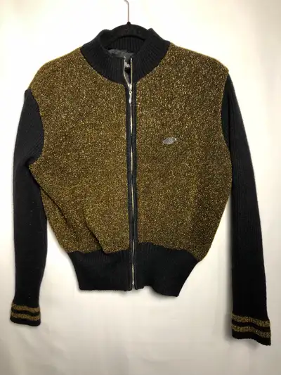 Women’s Gold and Black Jacket. Size Large., View more