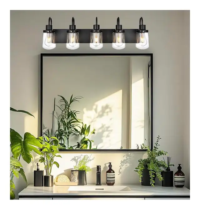 Yaohong 5-Light Bathroom Vanity Light in Indoor Lighting & Fans in Kitchener / Waterloo - Image 4