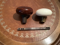 Antique/Vintage Ceramic Door Knobs and One Shaft