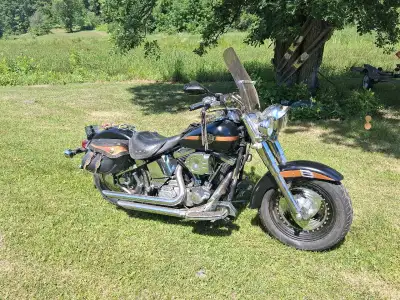 1996 Harley Fatboy softtail Low low miles at only 21500 Loads of goodies newer tires and battery Saw...