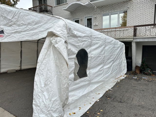 Tempo abri auto 20*20*6’6 deux structures en 1 super solide dans Autre  à Ville de Montréal