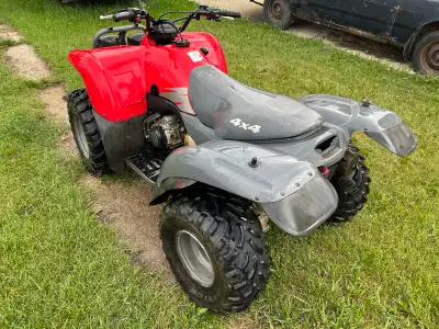 Good Kawasaki quad. Full time 4 wheel drive with 4 low, electric start, CVT automatic & reverse. Run...