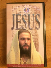LIVRAISON GRATUITE CASSETTE VHS DE JESUS
