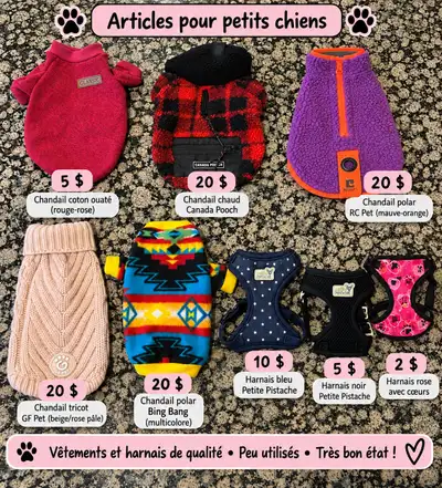 Chandail & Harnais pour chien, View more