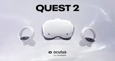 Oculus Quest 2 and Extra Battery Pack Headstrap, View more