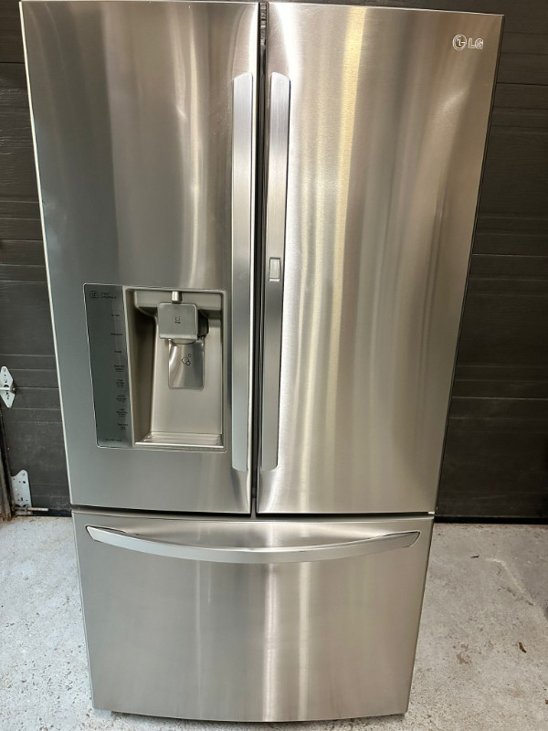 LG 36” Stainless Refrigerator Door In Door Bottom Freezer $799 in Refrigerators in Mississauga / Peel Region - Image 2