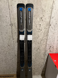 Brand new men’s K2 disruption skis 156cm with bindings 