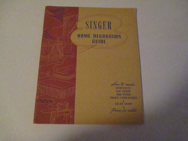 SINGER HOME DECORATION GUIDE-1943-SINGER SEWING MACHINE COMPANY dans Autre  à Laval/Rive Nord
