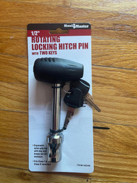 Rotating locking hitch pin 1/2”new 