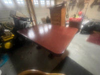  Beautiful, large, solid wood dining room table