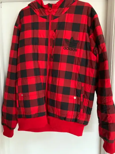 Vintage Adidas Plaid Puffer Jacket, View more