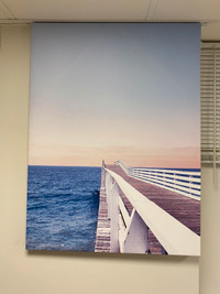 Boardwalk dock painting frame 
