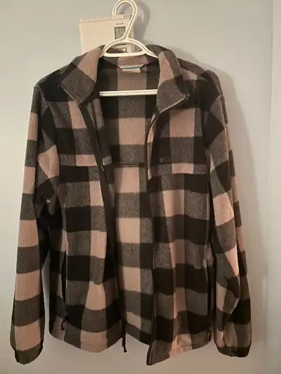 Grey Plaid Columbia Fleece - Men’s Small, View more