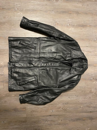 Vintage Men's Leather Jacket - Moores