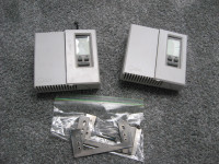 Lot of 2 AUBE Programmable Baseboard Thermostats. 3500W Used.