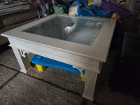 Off White Glass Coffee Table