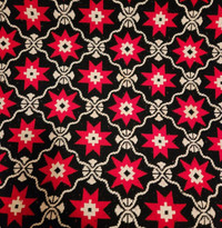 Red and Black Wool Blanket - 94"x 84"