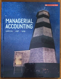 MANAGERIAL ACCOUNTING BY GARRISON,  LIBBY  & WEBB for Sale