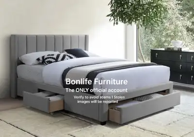queen storage bed frame double queen king bed , View more
