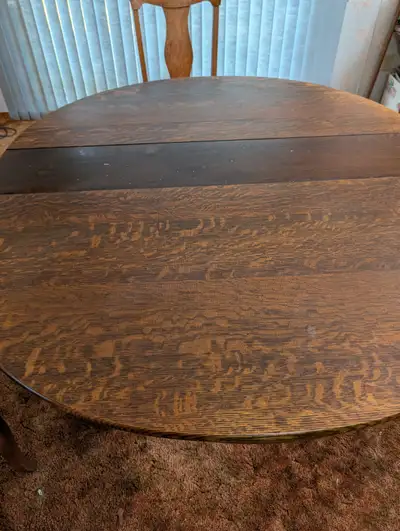 Antique Dining Table, Buffet & Chairs, View more