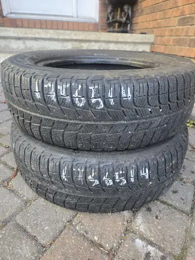 Pair of MICHELIN Winter Tires. Size 175 65 R14. In good condition.Asking $70 .pickup in Orleans