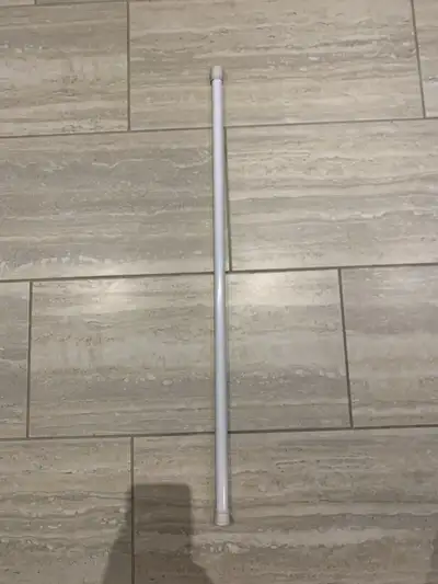 White 35” expandable tension bar , View more