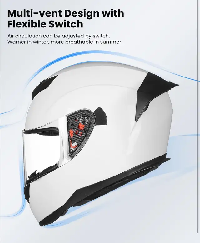 ILM Full Face Motorcycle Helmet for Motocross Street Bike DOT in Clothing, Shoes & Accessories in Mississauga / Peel Region - Image 5