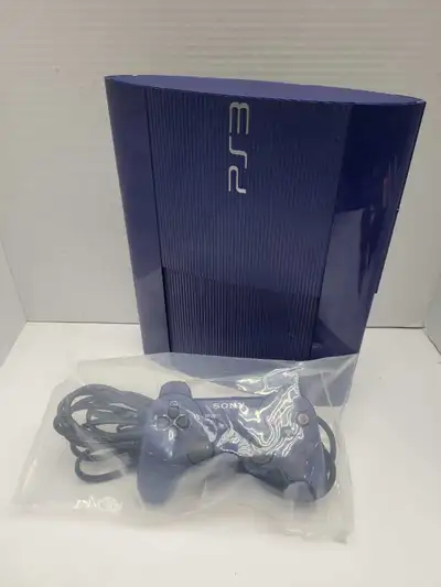 PS3 Super Slim 250GB Limited Edition Blue System, View more