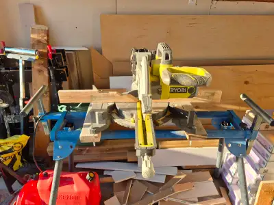 Ryobi Sliding Compound Miter Saw, with stand, View more
